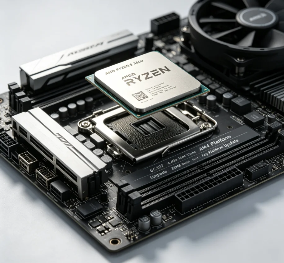 Amd Cpu Ryzen 5 - معالج AMD R5 3600 بدون علبة