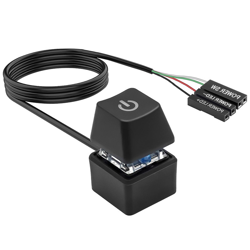 Pc Gaming Cafe - كابل تمديد لمفتاح تشغيل/إيقاف جهاز الكمبيوتر