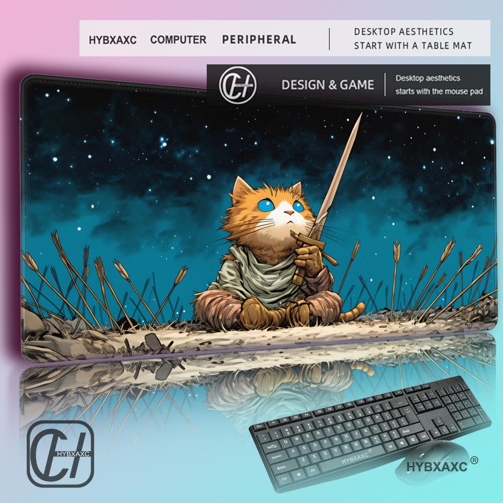 لوحة ماوس برتقالية بتصميم قطة  - مراجعة Pc Gaming Orange وسعره