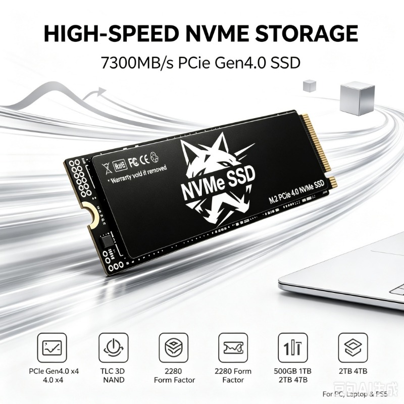 قرص SSD من نوع HS M.2 NVMe بسر - مراجعة Pc Gaming Second وسعره