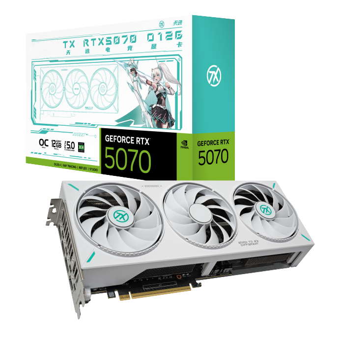 بطاقة رسومات 2025 TX-RTX5070-O - مراجعة Pc Gaming White وسعره