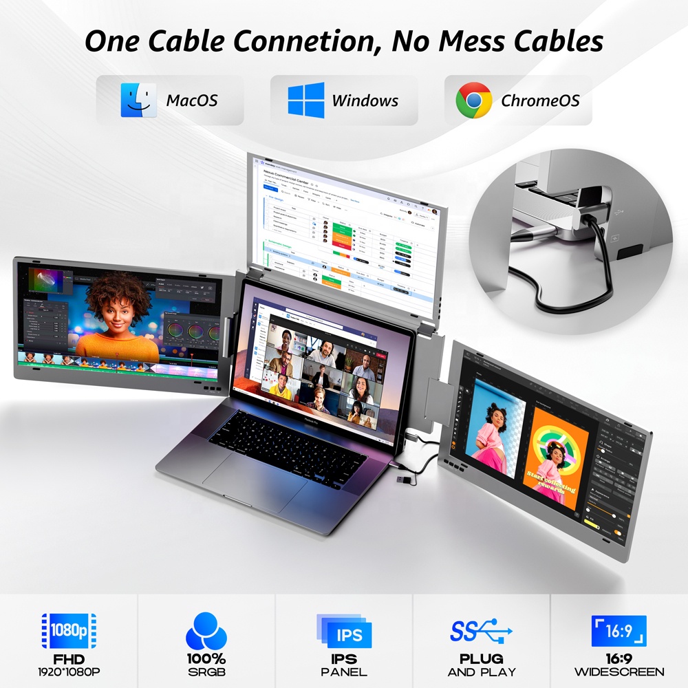 شاشة موسع للكمبيوتر المحمول بش - مراجعة Pc Gaming Portable وسعره