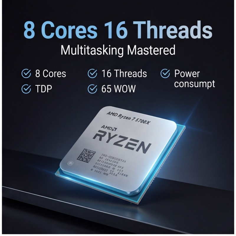 معالج AMD Ryzen 7 5700X للألعا - مراجعة Pc Gaming Cpu وسعره