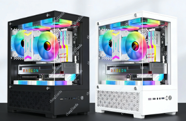 صندوق كمبيوتر مكتبي مثبت على ا - مراجعة Pc Gaming White وسعره
