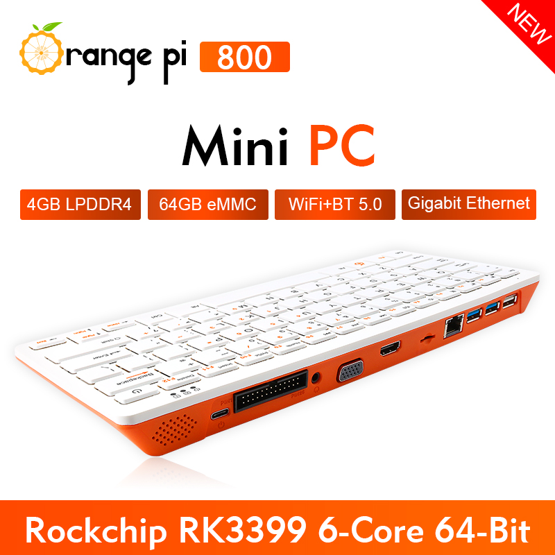 Orange Pi 800+5V4A Type-C مزود - مراجعة Pc Gaming Orange وسعره