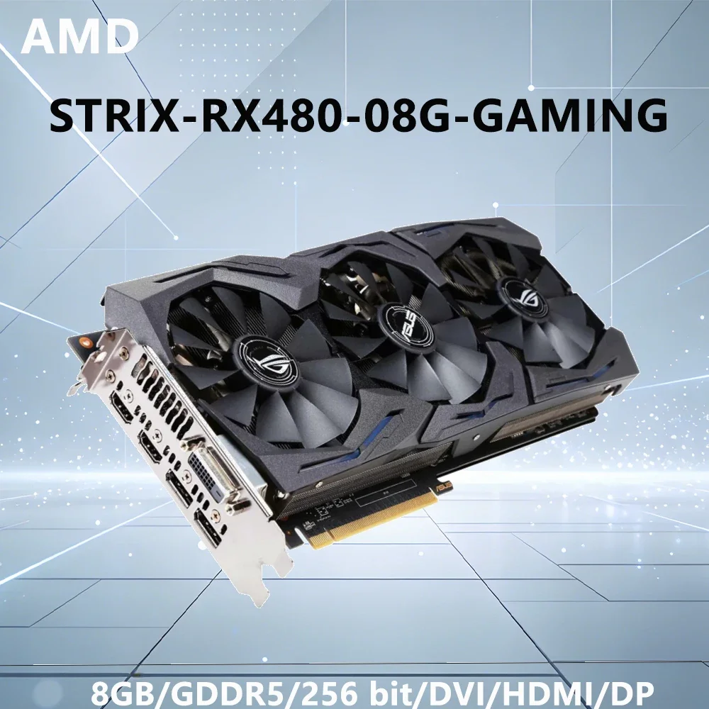 بطاقة رسومات AMD RX 480 8G، طر - مراجعة Pc Gaming Asus وسعره