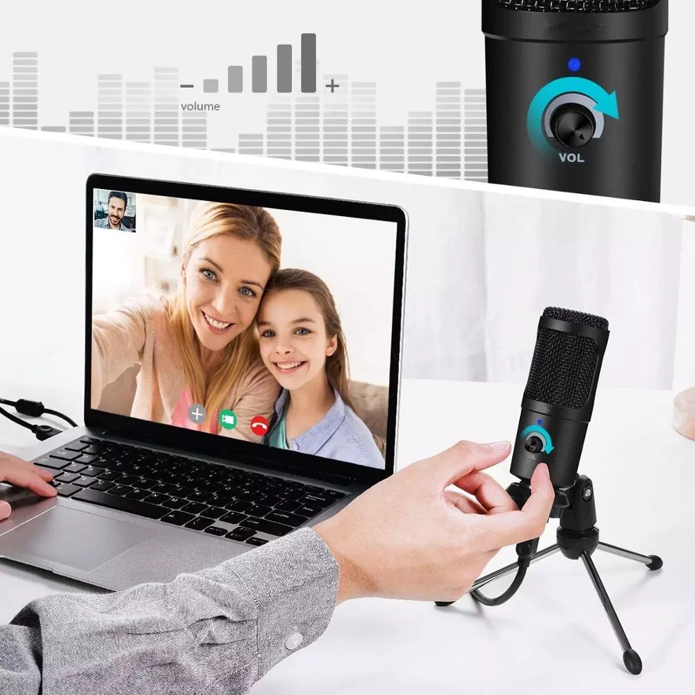 ميكروفون تسجيل بمكثف USB مع حا - مراجعة Pc Gaming Youtuber وسعره