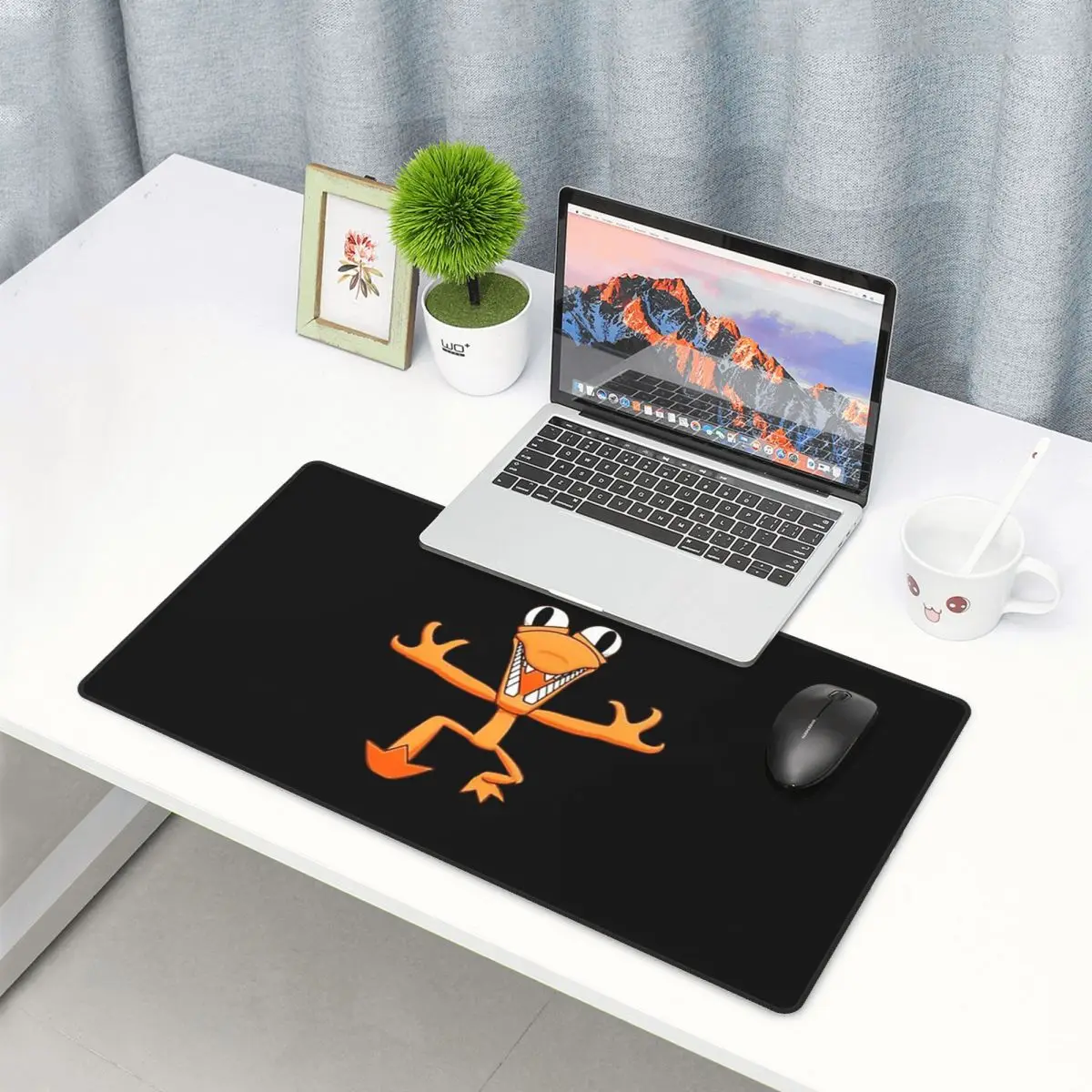 لوحة ماوس كبيرة برتقالية بتصمي - مراجعة Pc Gaming Orange وسعره