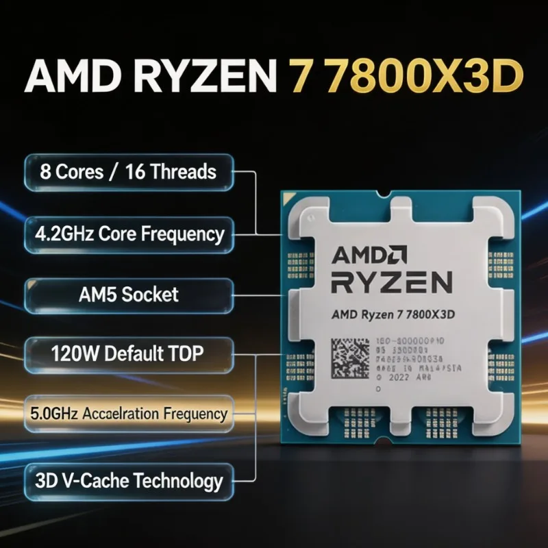 معالج AMD Ryzen 7 7800X3D للأل - مراجعة Pc Gaming Cpu وسعره