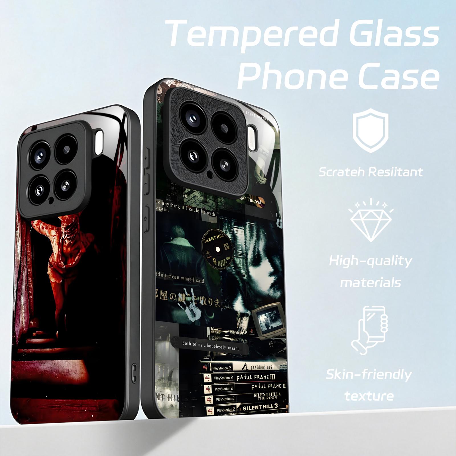 غطاء هاتف سايلنت هيل لهواتف شا - مراجعة Pc Case Tempered Glass وسعره
